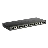 D-Link DGS-1016S No administrado Gigabit Ethernet (10/100/1000) Negro