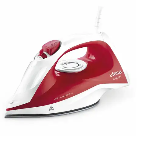 Ufesa 80105142 plancha Plancha a vapor 2400 W Rojo, Blanco