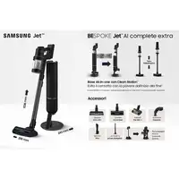 Samsung VS28C9784QK Aspiradora escoba 2 en 1 Batería Secar Sin bolsa 1200, 730 Neg