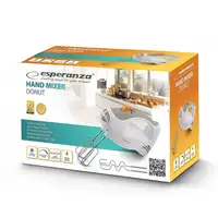 Esperanza EKM009 batidora Batidora de mano 250 W Gris, Blanco