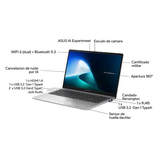 ASUS ExpertBook P1503CVA-S70671 - Ordenador Portátil 15.6\ Full HD (Intel Core i5-