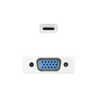Nanocable Conversor USB-C a VGA. USB-C/M-VGA/H, Aluminio 10 cm