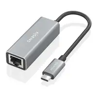 AISENS Conversor USB3.1 Gen1 USB-C a ethernet Gigabit 10/100/1000 Mbps, Gris, 15cm