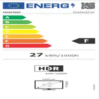 Hisense 32A5KQTUK Televisor 81,3 cm (32\) Full HD Smart TV Wifi Negro 200 cd / m²