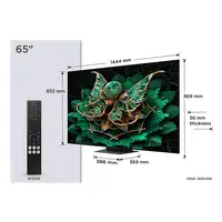 TCL 65C7K Televisor 165,1 cm (65") 4K Ultra HD Smart TV Wifi Metálico 2600 cd / m²