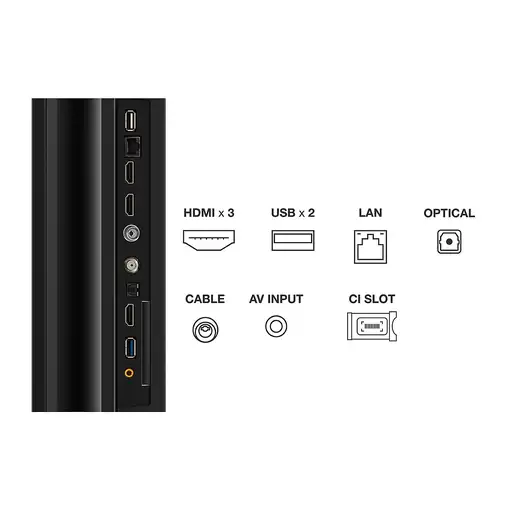 TCL P75 50P755 Televisor 127 cm (50") 4K Ultra HD Smart TV Wifi Titanio