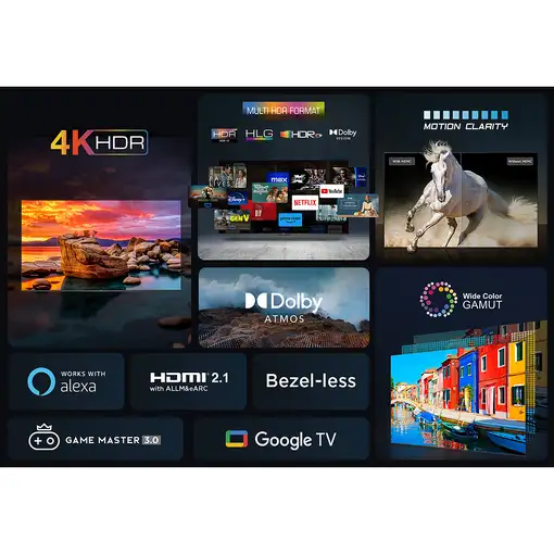 TCL P75 50P755 Televisor 127 cm (50") 4K Ultra HD Smart TV Wifi Titanio