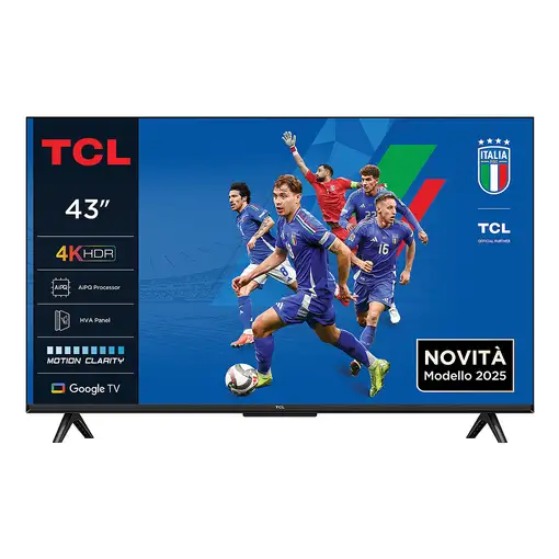 TCL P6K 43P6K Televisor 109,2 cm (43") 4K Ultra HD Smart TV Wifi Metálico
