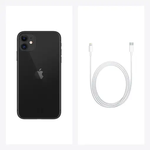 Apple iPhone 11 15,5 cm (6.1") SIM doble iOS 14 4G 128 GB Negro