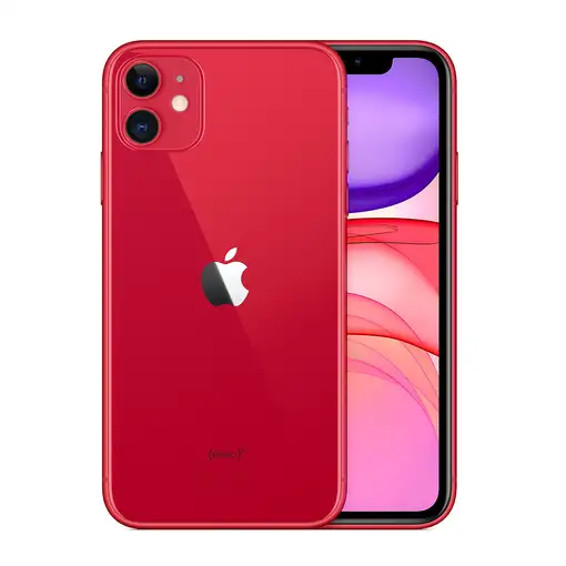 Apple iPhone 11 15,5 cm (6.1") SIM doble iOS 14 4G 128 GB Rojo