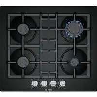 Bosch Serie 4 PNP6B6B90 hobs Negro Integrado 60 cm Encimera de gas 4 zona(s)