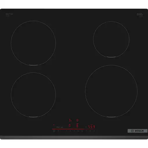 Bosch Serie 6 PIE631HB1E hobs Negro Integrado 60 cm Con placa de inducción 4 zona(