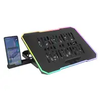 Mars Gaming MNBC7, Base Refrigeradora y Stand 16”, RGB 10 Modos, 6 Ventiladores Co