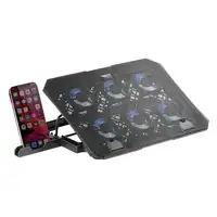 Mars Gaming MNBC23, Base Refrigeradora y Stand 16”, 6 Ventiladores Controlables co