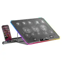 Mars Gaming MNBC13, Base Refrigeradora y Stand para Portátiles Hasta 17”, Iluminac