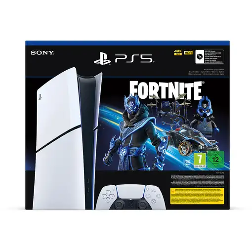 Sony Playstation 5 Digital Edition Fortnite 1 TB Wifi Negro, Blanco