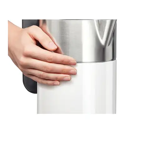 Bosch TWK8611P tetera eléctrica 1,5 L 2400 W Antracita, Acero inoxidable, Blanco
