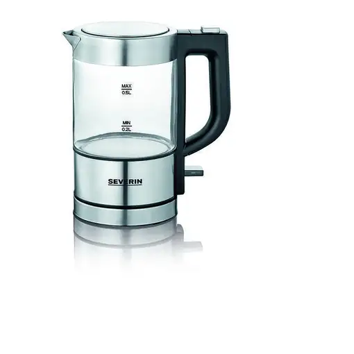 Severin WK 3472 tetera eléctrica 0,5 L 1100 W Plata