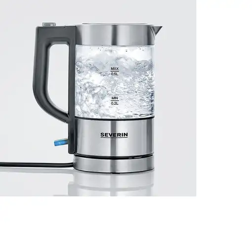 Severin WK 3472 tetera eléctrica 0,5 L 1100 W Plata