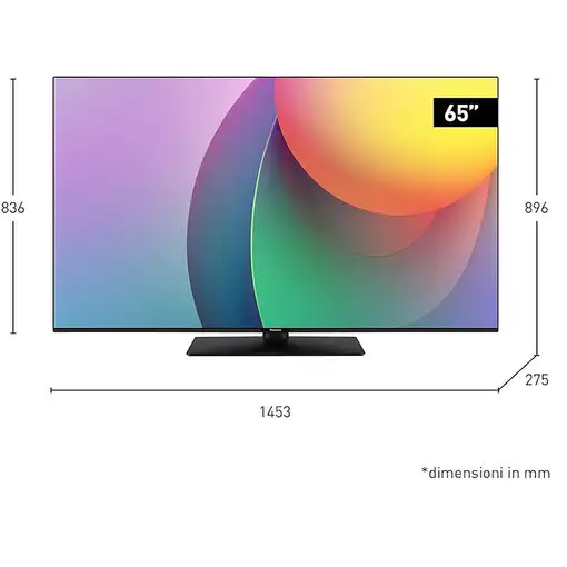 Panasonic TB-65W60AEZ Televisor 165,1 cm (65") 4K Ultra HD Smart TV Wifi Negro