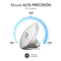 Ratón Glide Vertical Ergo Wired Mouse Blanco