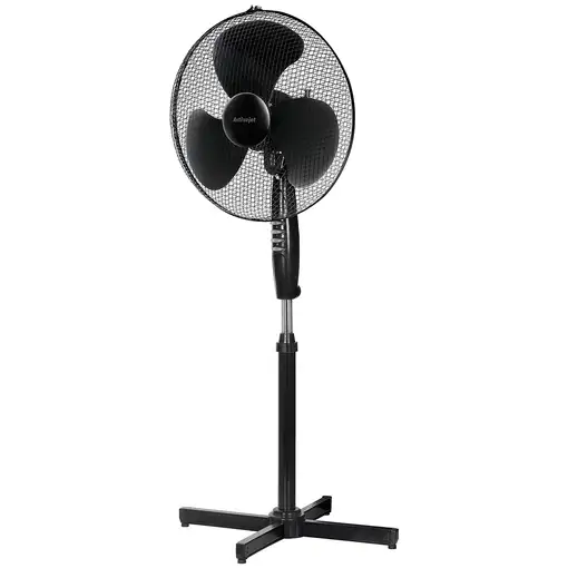 Activejet Regular WSR-40C ventilador Negro, Plata