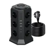 Regleta Klack de Enchufes Vertical Interruptor 4000W/16A