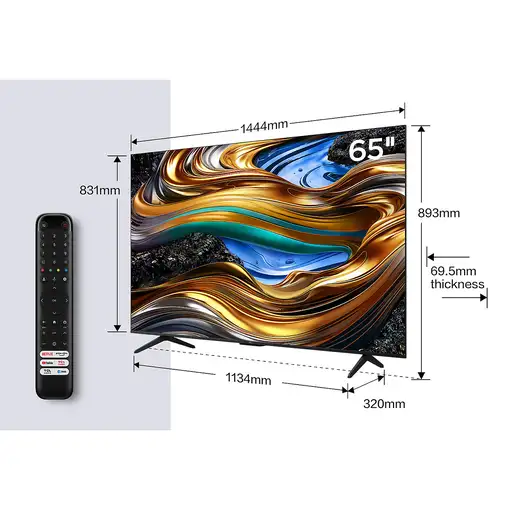 TCL P75 65P755 Televisor 165,1 cm (65") 4K Ultra HD Smart TV Wifi Titanio