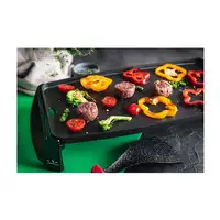 Plancha de cocina eléctrica JATA GR195 de 46 x 25 cm. Antiadherente. 2200 W