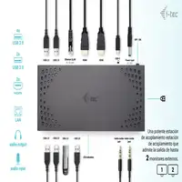 i-tec USB 3.0 / USB-C / Thunderbolt Dual Display Docking Station + Power Delivery