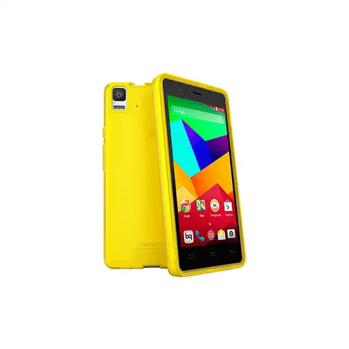 bq 11BQFUN198 funda para teléfono móvil Amarillo