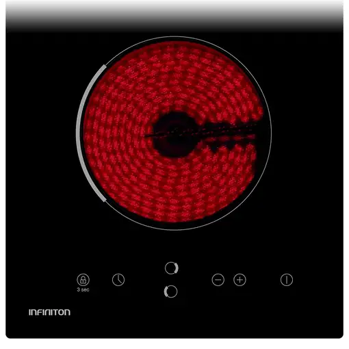 Infiniton VIT2FBN Negro Integrado 30 cm Cerámico 2 zona(s)