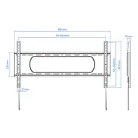 TooQ LP1090F-B soporte para TV 2,29 m (90\) Negro