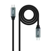 Nanocable Cable USB 3.2 Gen2x2 20Gbps 5A/100W 4K/60Hz USB-C/M-USB-C/M, 2 m