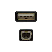 Nanocable 10.01.1203 cable USB USB 2.0 3 m USB A USB B Negro