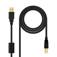 Nanocable 10.01.1203 cable USB USB 2.0 3 m USB A USB B Negro