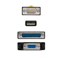 Nanocable CONVERTIDOR USB A SERIE, TIPO A/M-RS232 DB9/M DB25/M, 1,8 M