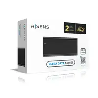 AISENS Caja Externa M.2 (NGFF) ASM2-008B NVMe a USB3.2 Gen2, Negra