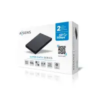 AISENS Caja externa 2,5" ASE-2530B 9.5 mm SATA a USB 3.0/USB 3.1 Gen1, Negra