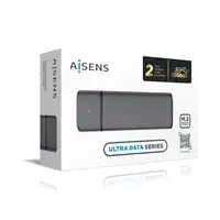 AISENS Caja Externa M.2 (NGFF) ASM2-002G SATA/NVME a USB3.1/USB3.2 GEN2, Gris