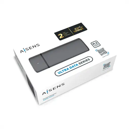 AISENS Caja Externa M.2 (NGFF) ASM2-002G SATA/NVME a USB3.1/USB3.2 GEN2, Gris