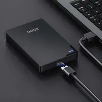 AISENS Caja Externa 2,5″ 9.5mm SATA a USB 3.0/USB3.1 Gen1, Negra