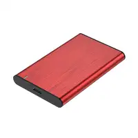 AISENS Caja Externa 2,5" ASE-2525RED 9.5mm SATA a USB 3.0/USB3.1 Gen1, Rojo
