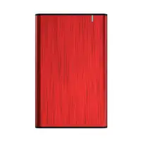 AISENS Caja Externa 2,5" ASE-2525RED 9.5mm SATA a USB 3.0/USB3.1 Gen1, Rojo