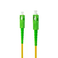 Nanocable Cable de Fibra Óptica SC/APC a SC/APC Monomodo Simplex LSZH, Amarillo, 2