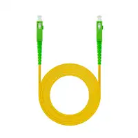Nanocable Cable de Fibra Óptica SC/APC a SC/APC Monomodo Simplex LSZH, Amarillo, 2