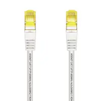 AISENS Cable De Red Latiguillo RJ45 LSZH Cat.7 600 MHz S/FTP PIMF AWG26, Blanco, 0