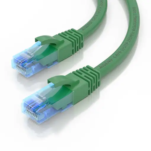 AISENS Cable De Red Latiguillo RJ45 Cat.6 UTP AWG26 CCA, Verde, 0.75 m