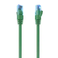 AISENS Cable De Red Latiguillo RJ45 Cat.6 UTP AWG26 CCA, Verde, 0.75 m