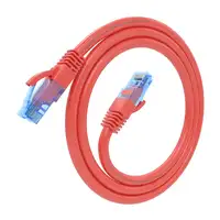 AISENS Cable De Red Latiguillo RJ45 Cat.6 UTP AWG26 CCA, Rojo, 0.5 m